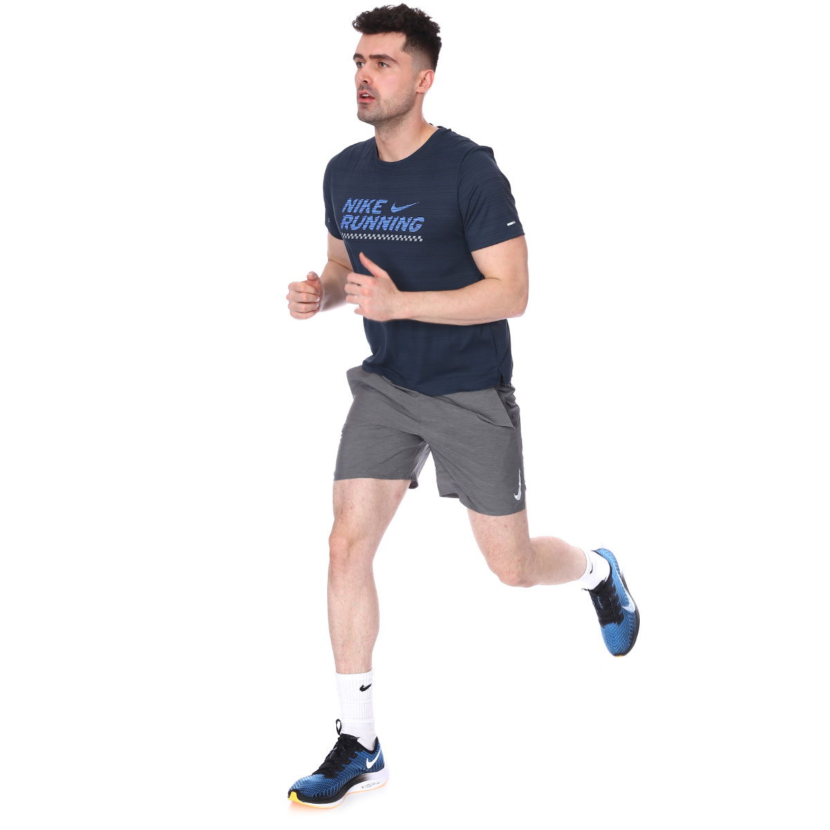 Miler Ss Ff Gx Erkek Mavi Koşu Tişört CU6434-458