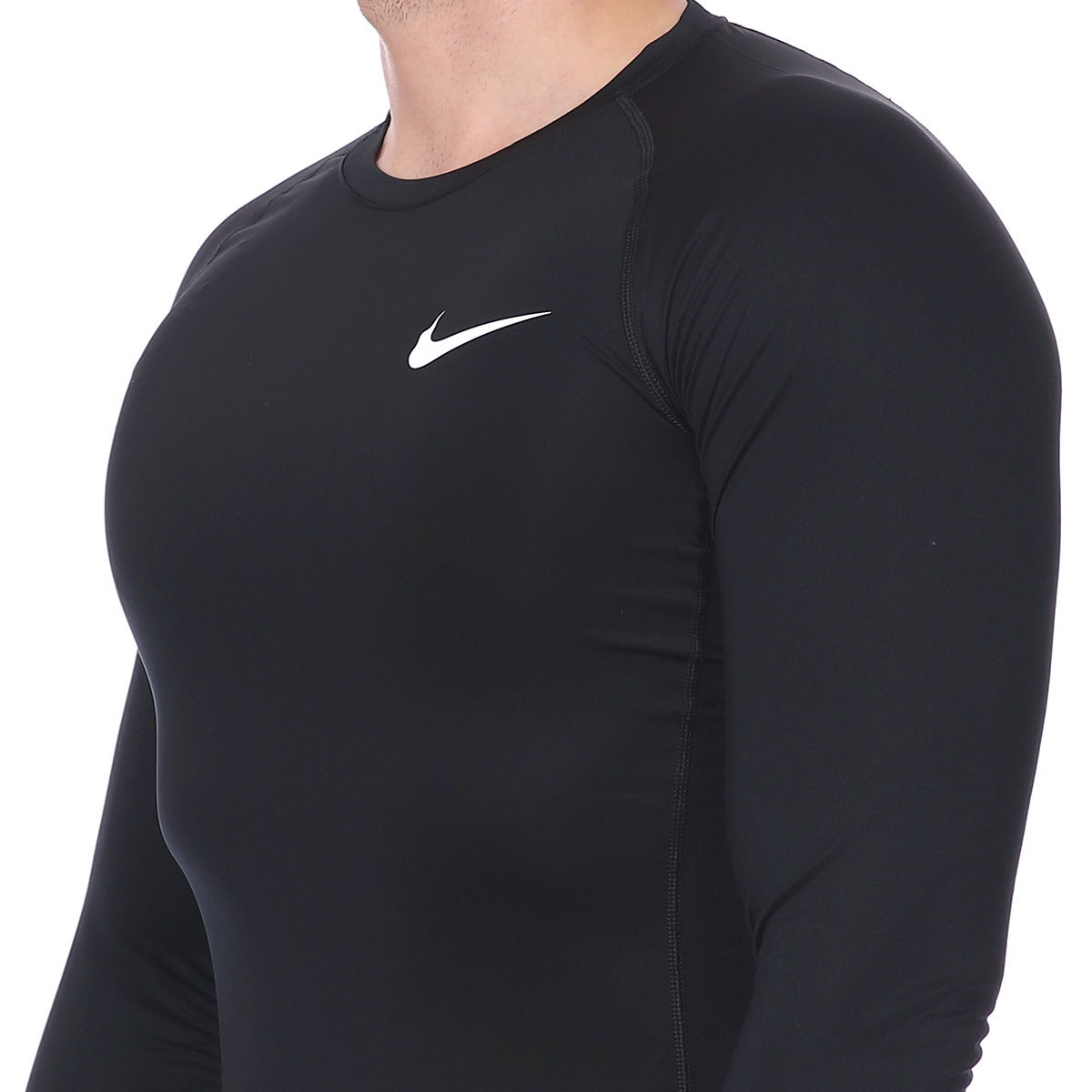 Pro Mens Top Ls Erkek Siyah Uzun Kollu Futbol Tişörtü BV5588-010