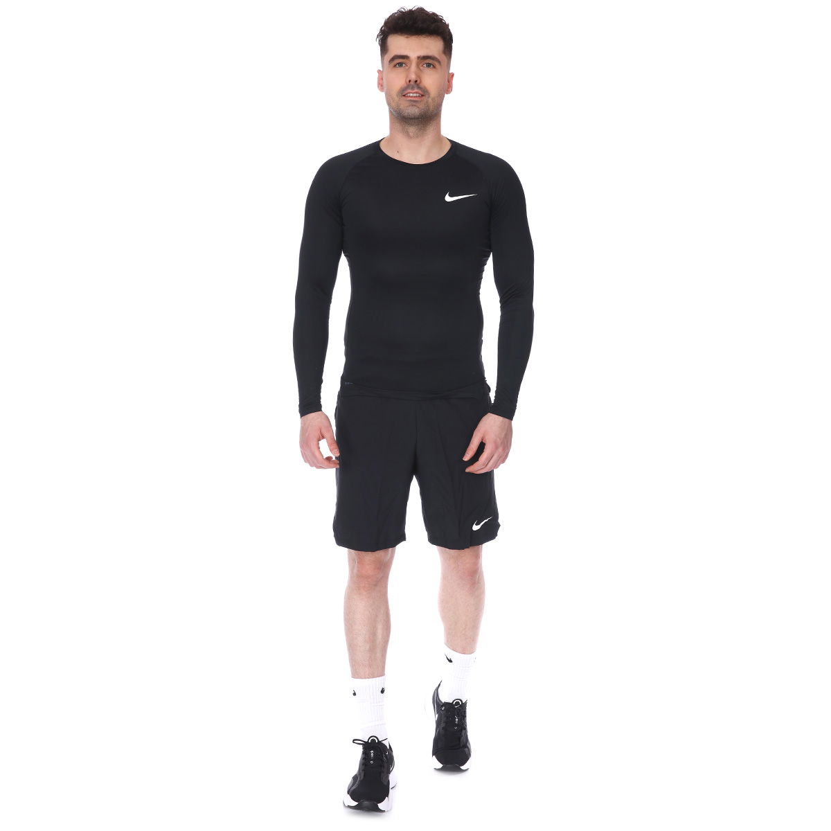 Pro Mens Top Ls Erkek Siyah Uzun Kollu Futbol Tişörtü BV5588-010