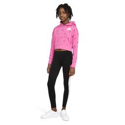 G Nsw Aop Crop Ft Hoodie Çocuk Pembe Günlük Stil Sweatshirt CZ2566-684
