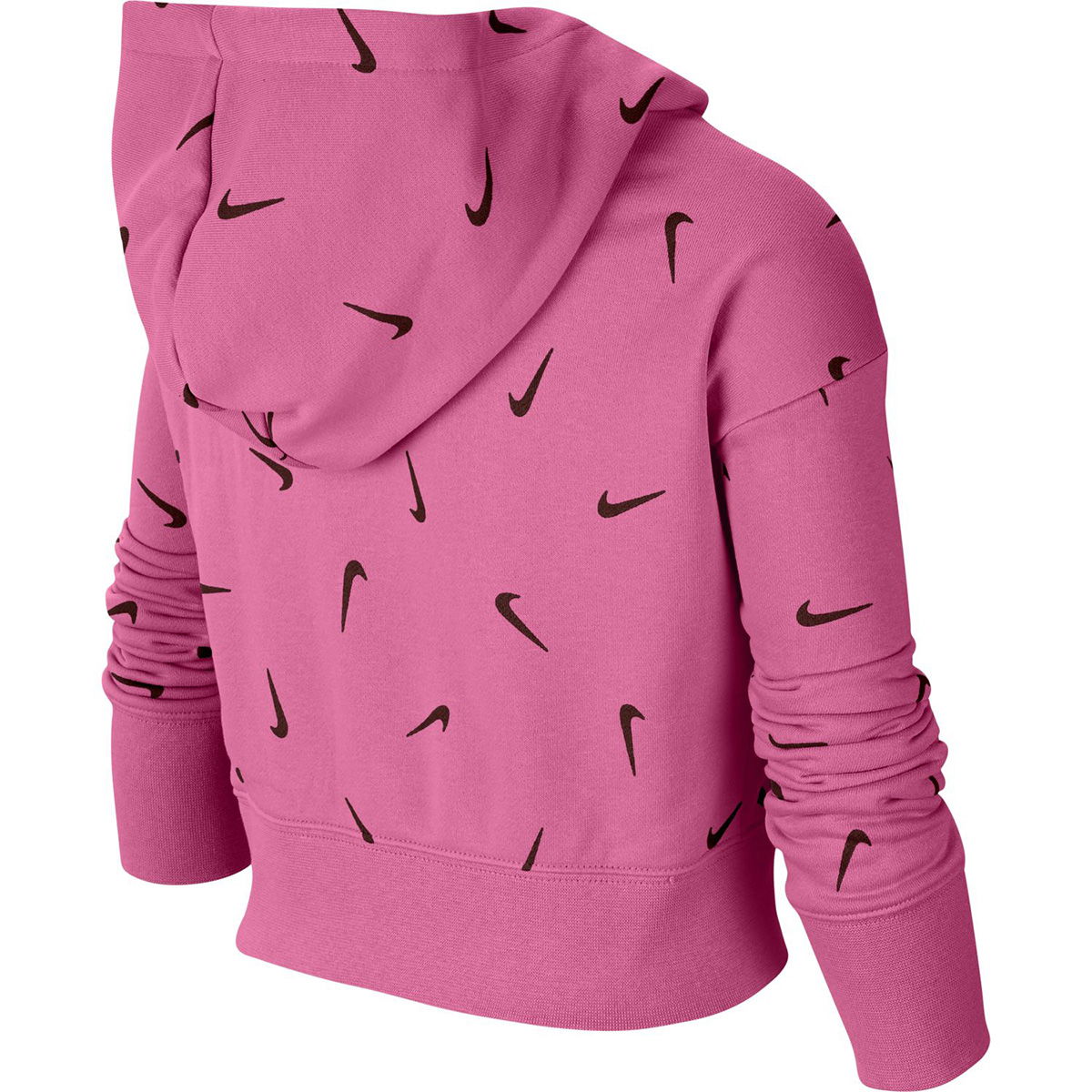 G Nsw Aop Crop Ft Hoodie Çocuk Pembe Günlük Stil Sweatshirt CZ2566-684