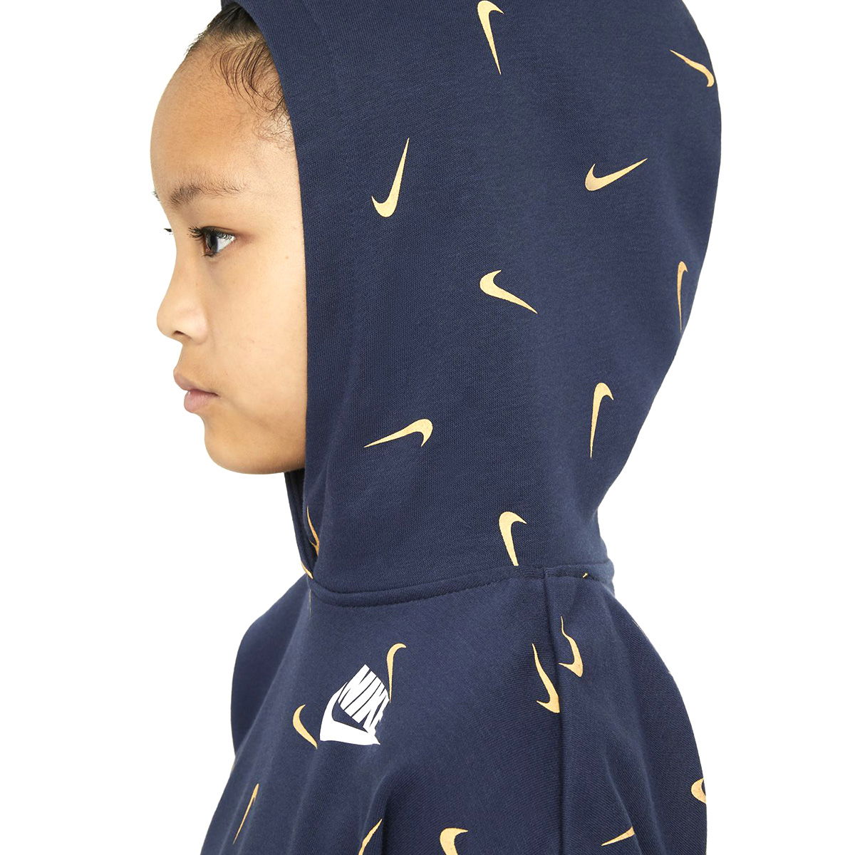 G Nsw Aop Crop Ft Hoodie Çocuk Mavi Günlük Stil Sweatshirt CZ2566-451