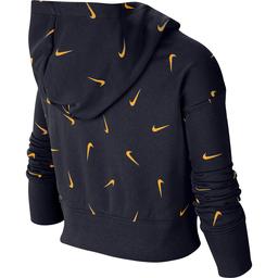 G Nsw Aop Crop Ft Hoodie Çocuk Mavi Günlük Stil Sweatshirt CZ2566-451