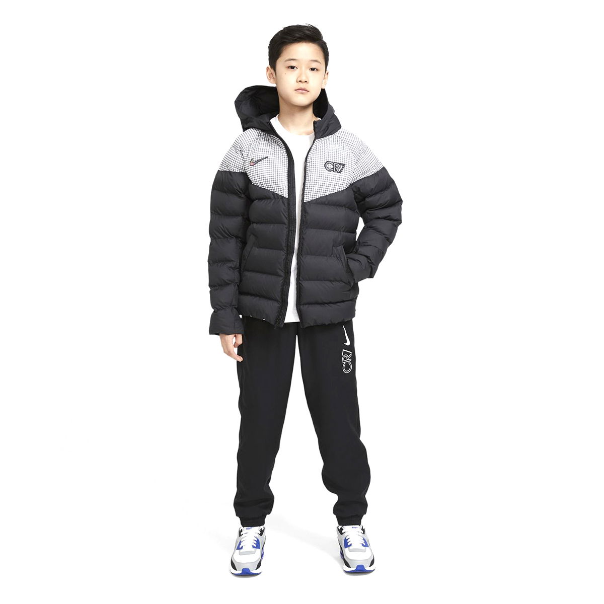 Cr7 B Nk Padded Jkt Çocuk Siyah Futbol Ceket CT2977-010