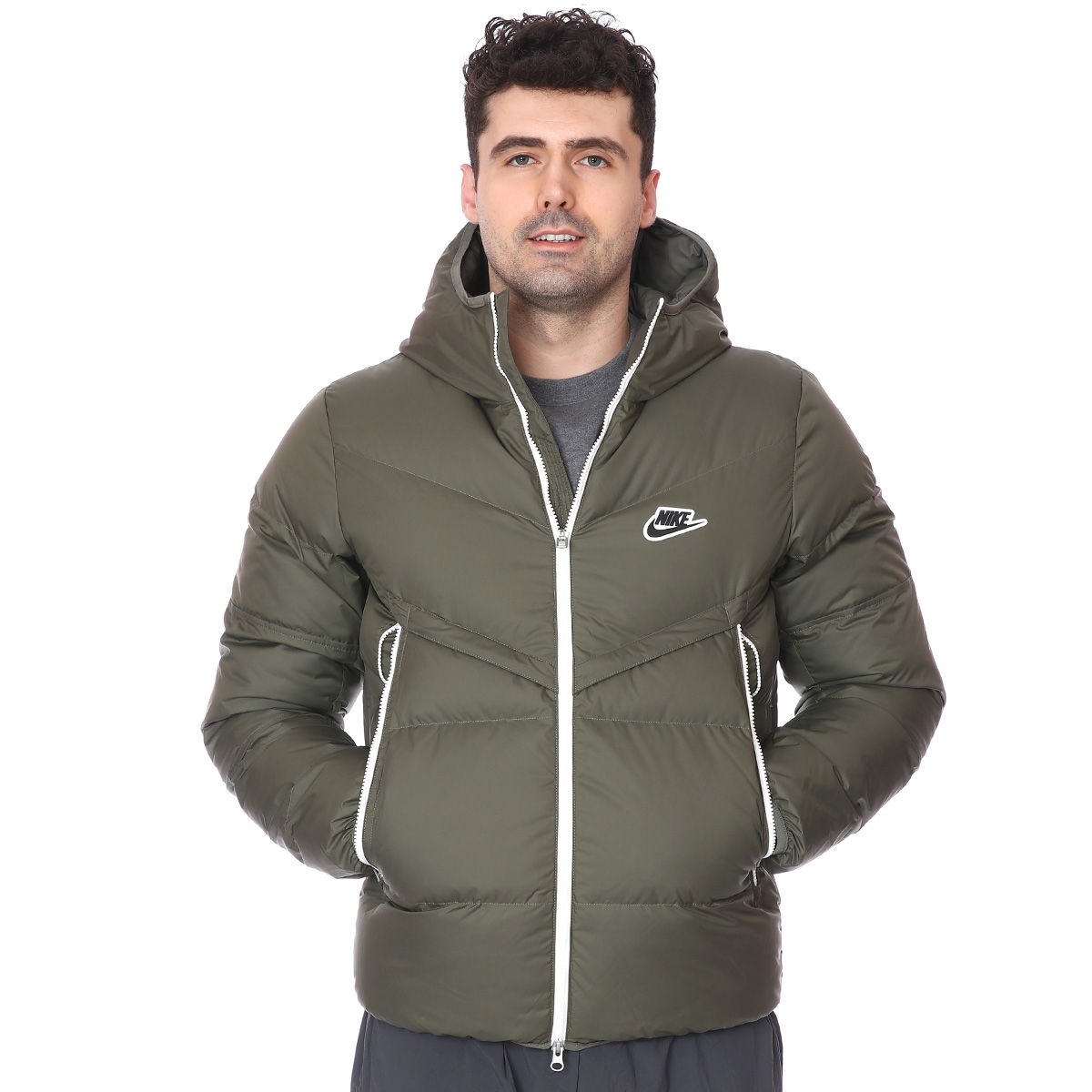 M Nsw Dwn Fil Wr Jkt Shld Erkek Yeşil Günlük Stil Mont CU4404-380