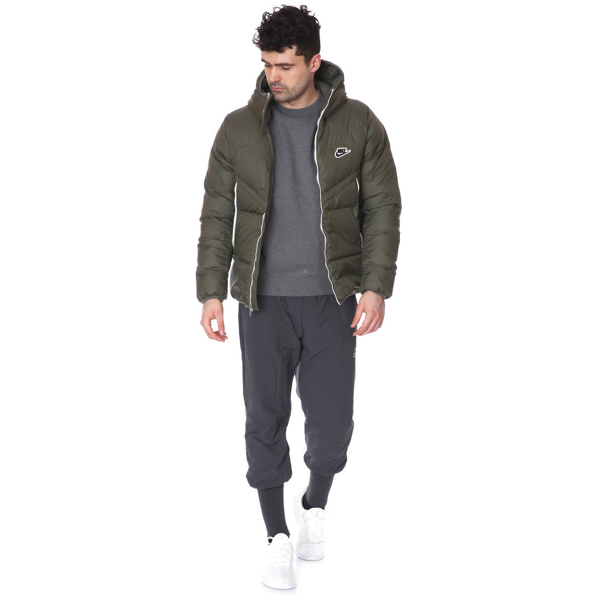 M Nsw Dwn Fil Wr Jkt Shld Erkek Yeşil Günlük Stil Mont CU4404-380