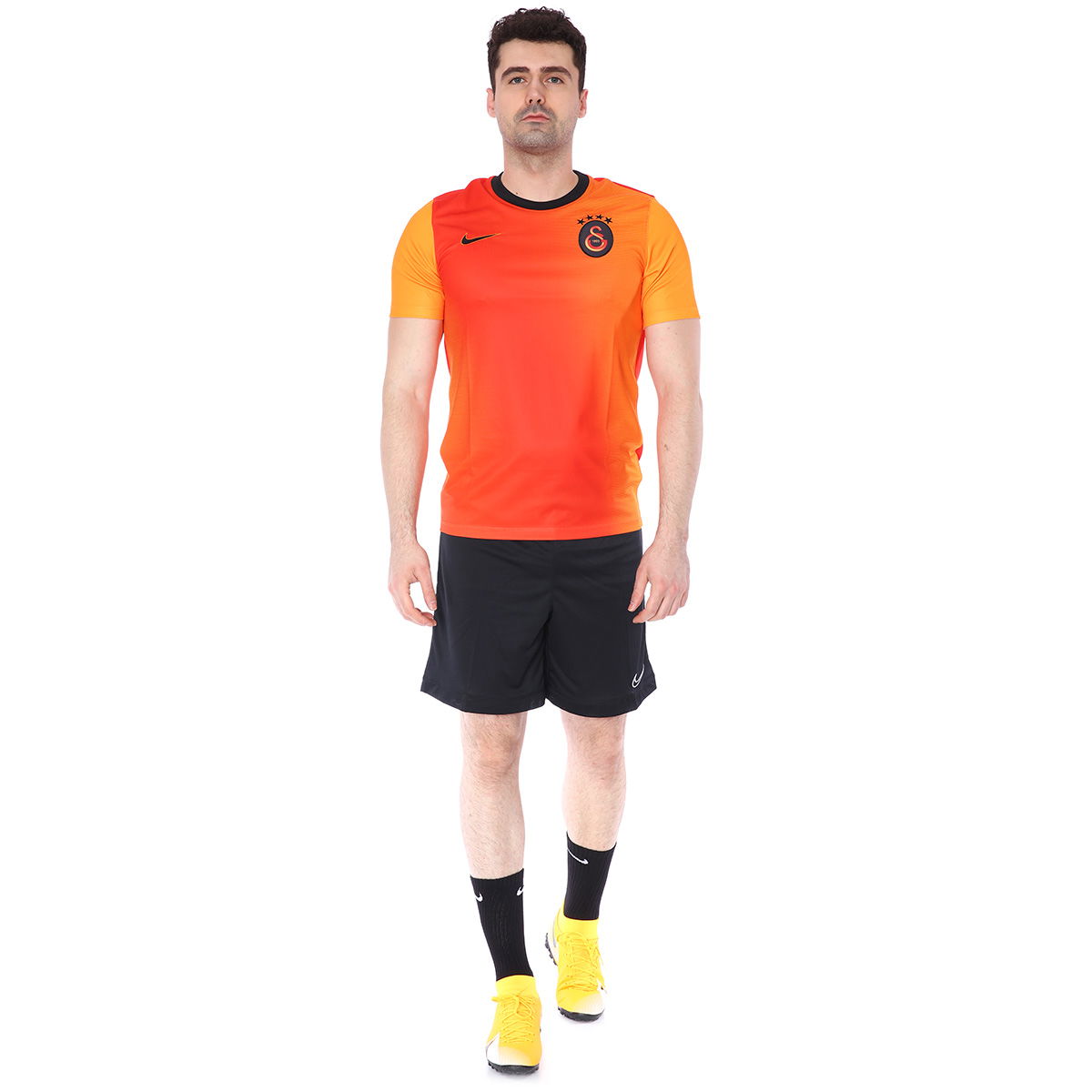 Galatasaray 2020-2021 Erkek Turuncu Futbol Tişört CW2521-836