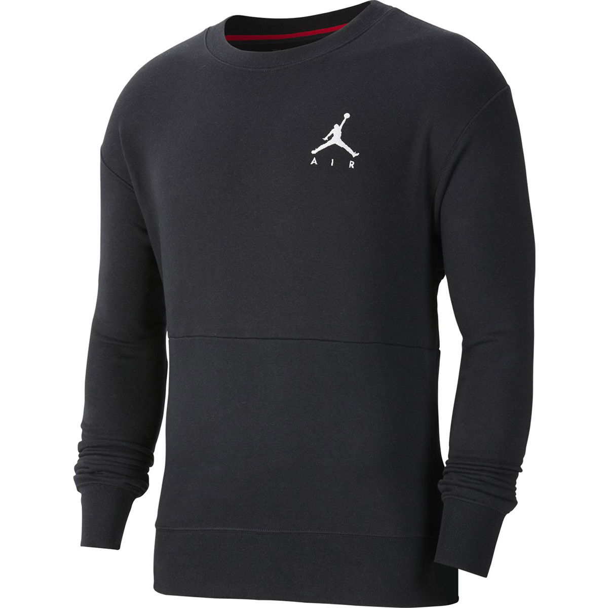 Jordan NBA Jumpman Air Fleece Crew Erkek Siyah Basketbol Uzun Kollu Tişört CT3455-011