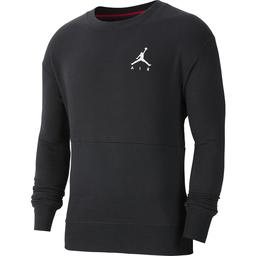 Jordan NBA Jumpman Air Fleece Crew Erkek Siyah Basketbol Uzun Kollu Tişört CT3455-011