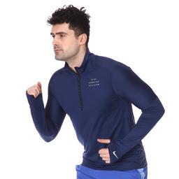 M Nk Run Dvn Elmnt Hz Gx Flsh Erkek Mavi Koşu Uzun Kollu Tişört CU7852-410