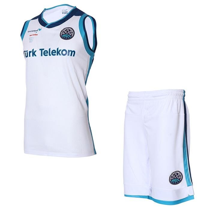 Türk Telekom Euroleague Erkek Beyaz Basketbol Forma TKU100113-BYZ-EUR 1267116