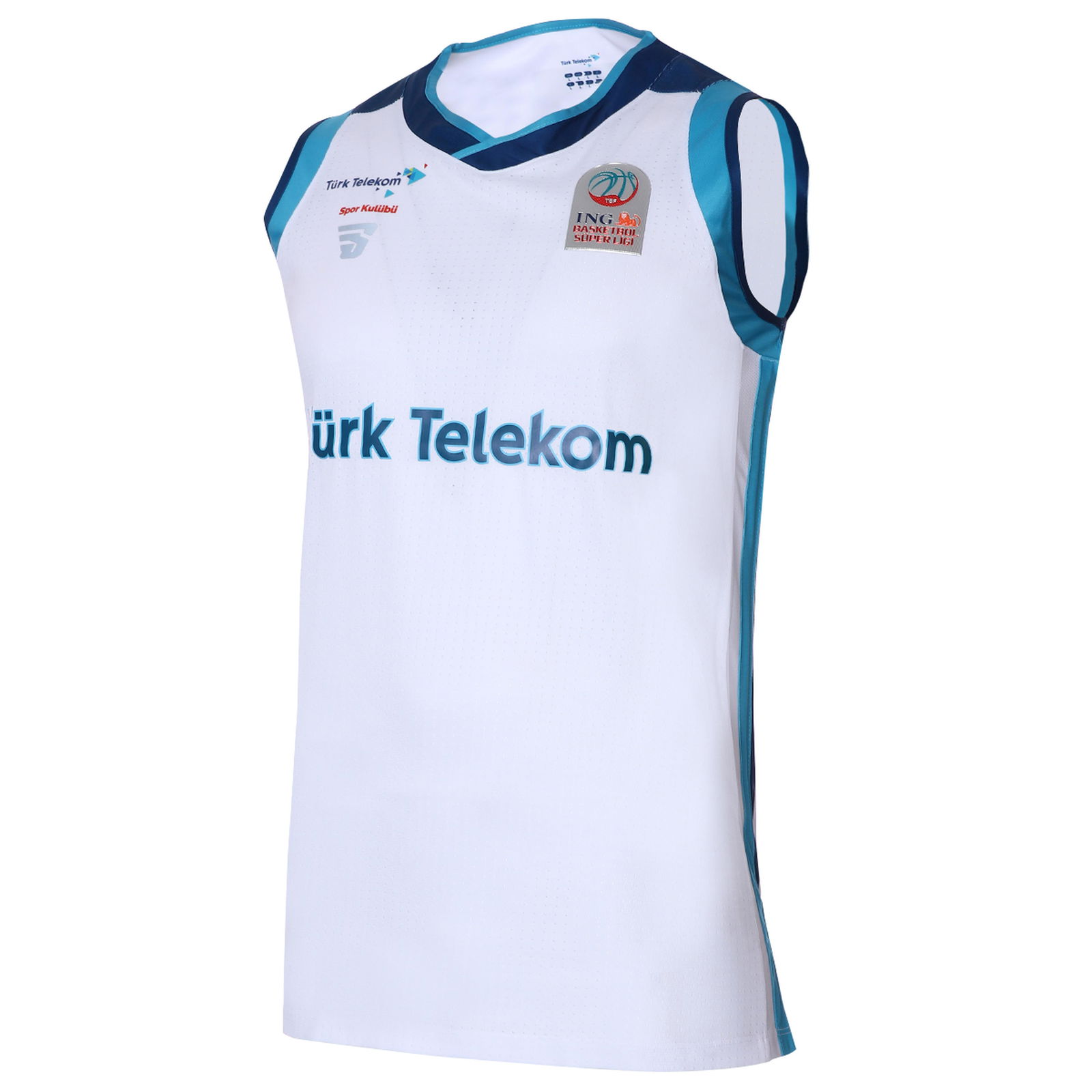 Türk Telekom Erkek Beyaz Basketbol Maç Forması TKU100113-BYZ