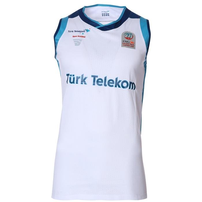 Türk Telekom Erkek Beyaz Basketbol Maç Forması TKU100113-BYZ 1228230