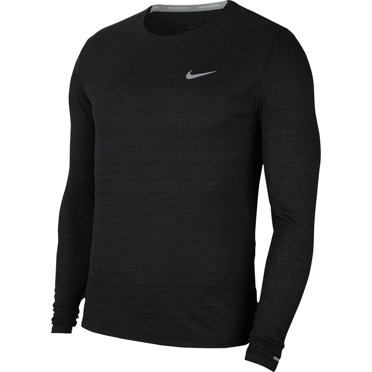 Dri-Fit Miler Top Ls Erkek Siyah Koşu Uzun Kollu Tişört CU5989-010