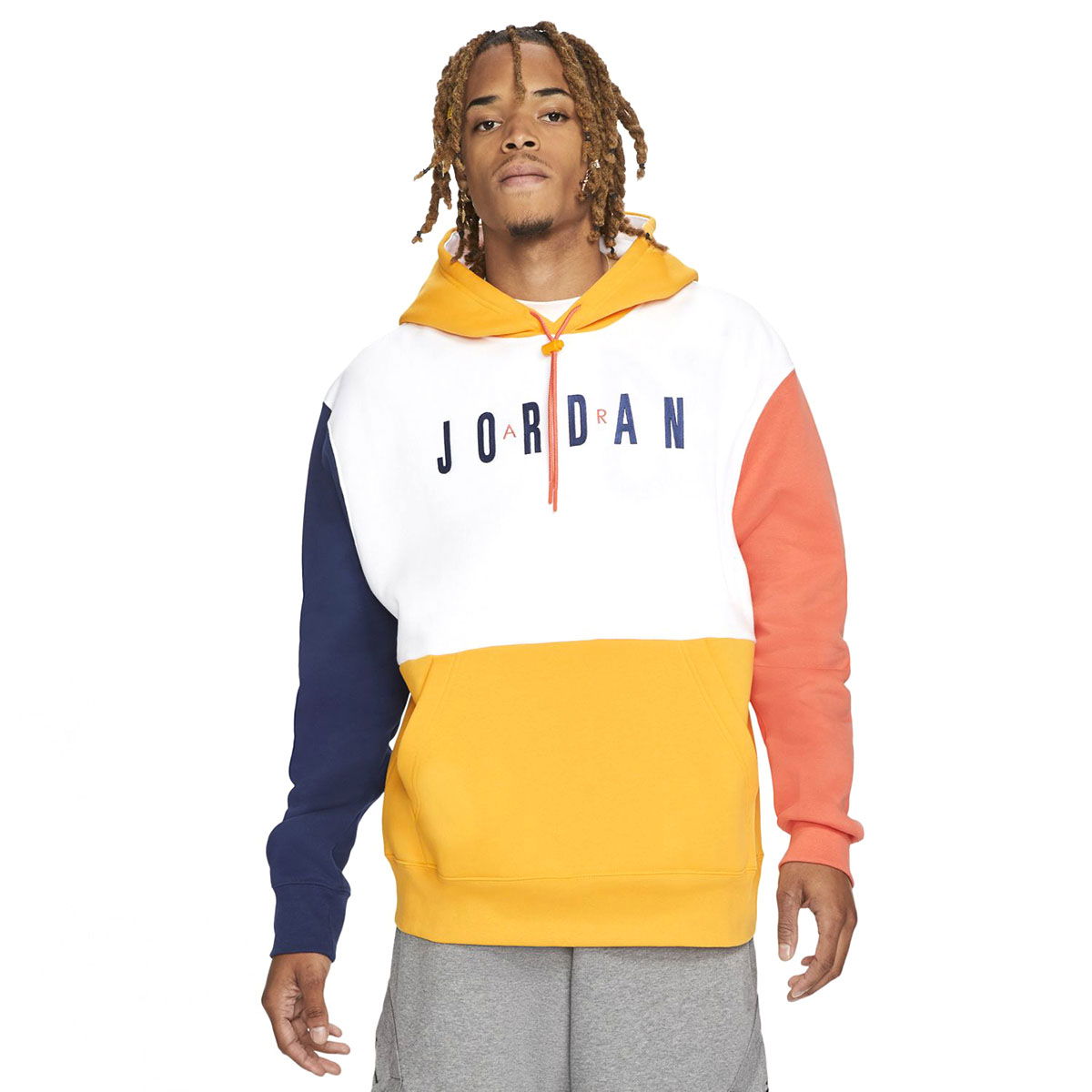 M J Jumpman Air Gfx Flc Po Erkek Beyaz Basketbol Sweatshirt CW8434-100