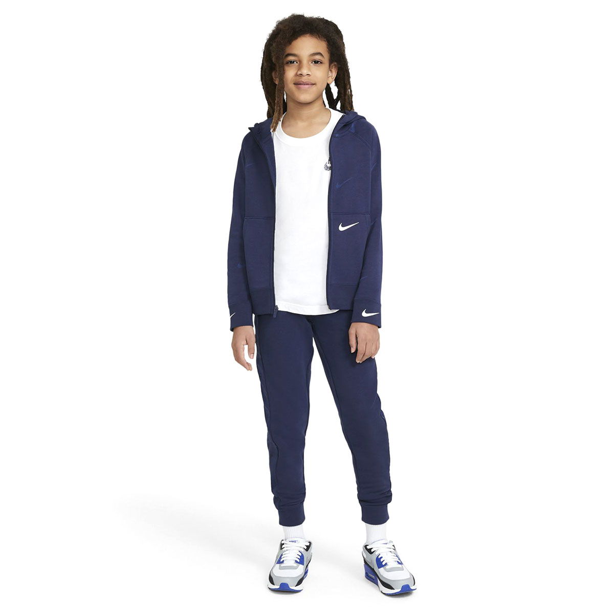 B Nsw Flc Swoosh Çocuk Mavi Günlük Stil Eşofman Altı DA0771-410