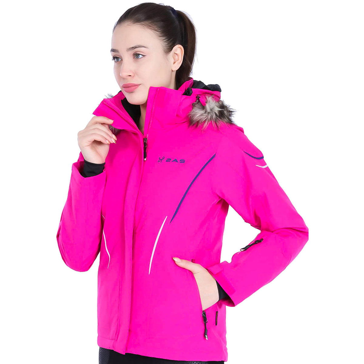 Sarah Kadın Pembe Outdoor Kayak Montu 2ASW17022009915