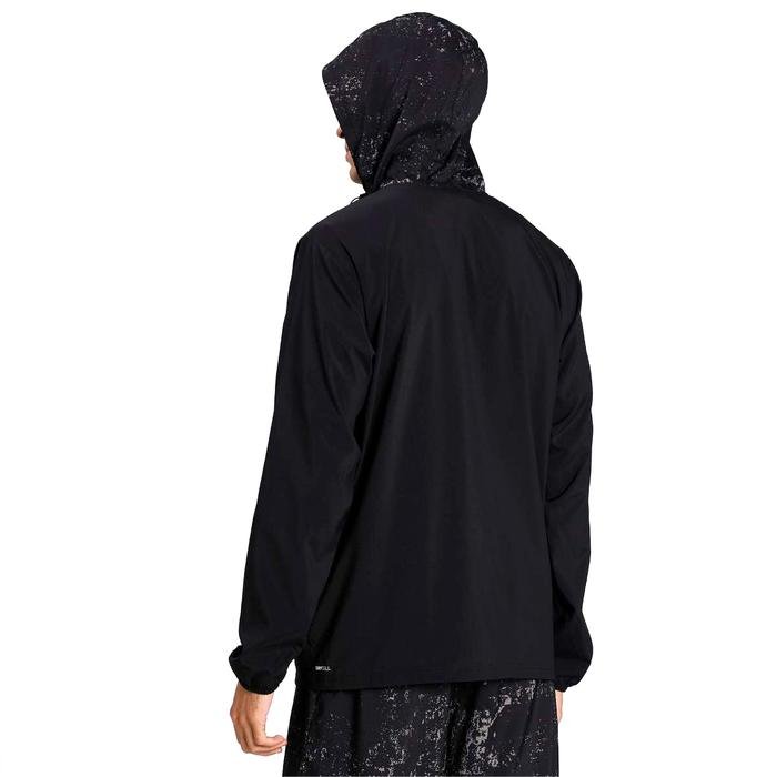 Run Graphic Hooded Jacket Erkek Siyah Antrenman Ceket 52020501 1216191