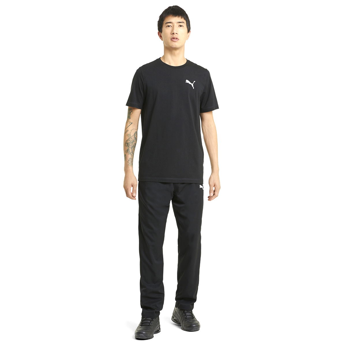 Active Woven Erkek Siyah Günlük Stil Eşofman Altı 58673201