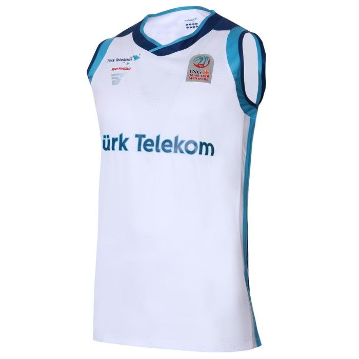Türk Telekom Erkek Beyaz Basketbol Forma TKU100116-BYZ 1279210