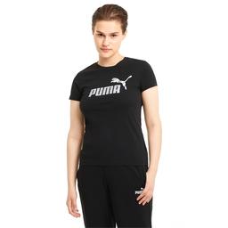 Essential+ Metallic Logo Tee Kadın Siyah Günlük Stil Tişört 58689051