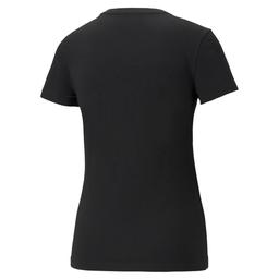 Essential+ Metallic Logo Tee Kadın Siyah Günlük Stil Tişört 58689051