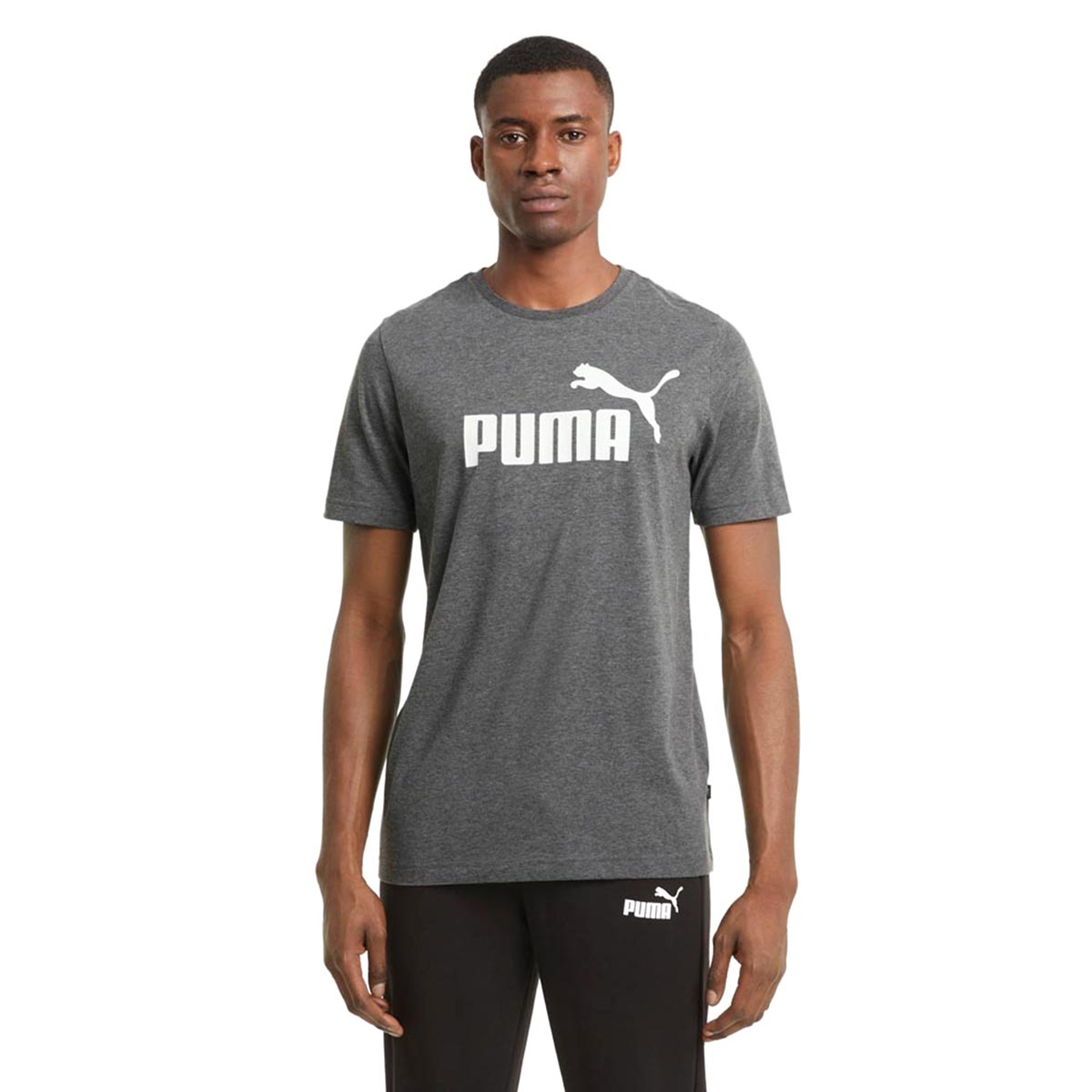 Essential Heather Tee Erkek Siyah Günlük Stil Tişört 58673601