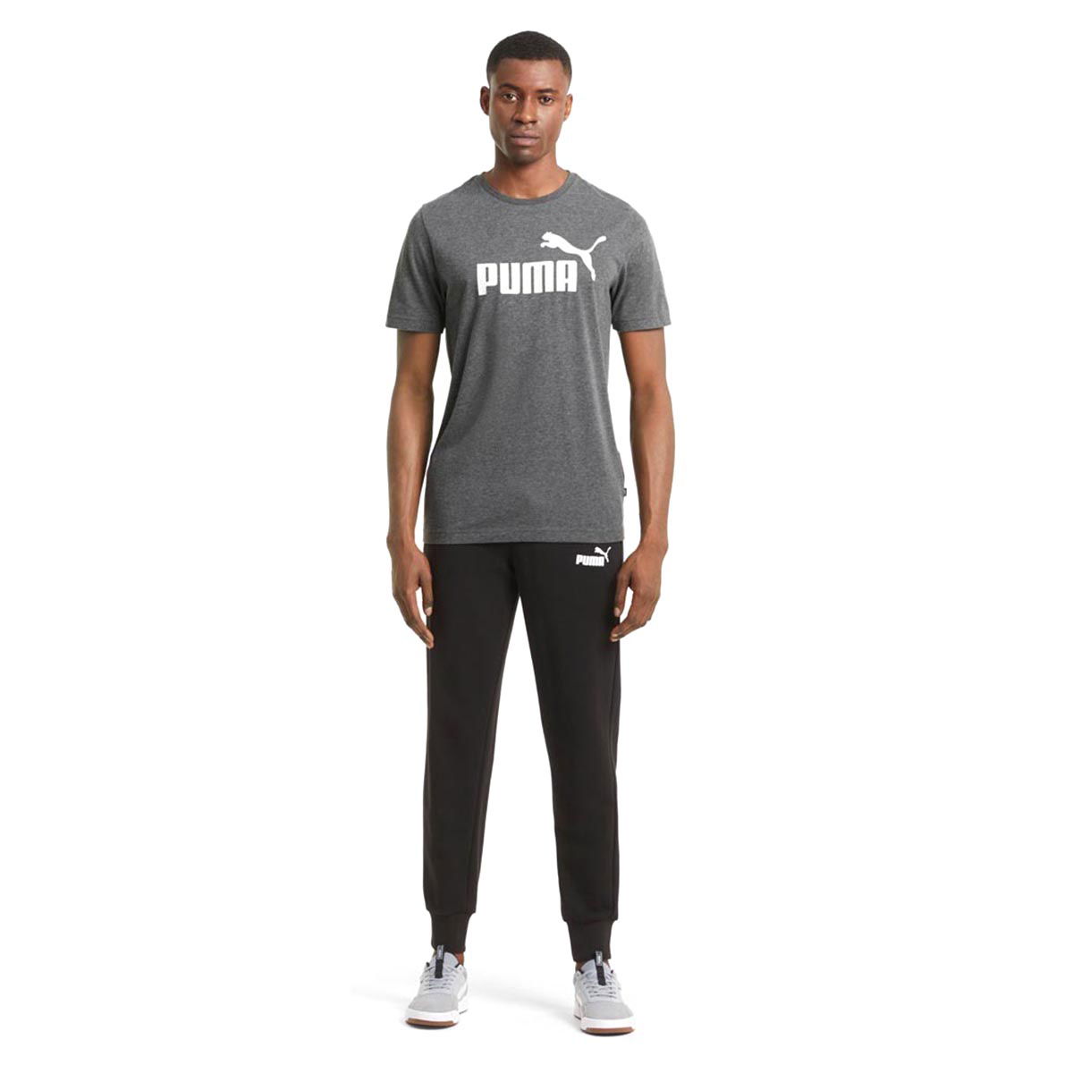 Essential Heather Tee Erkek Siyah Günlük Stil Tişört 58673601