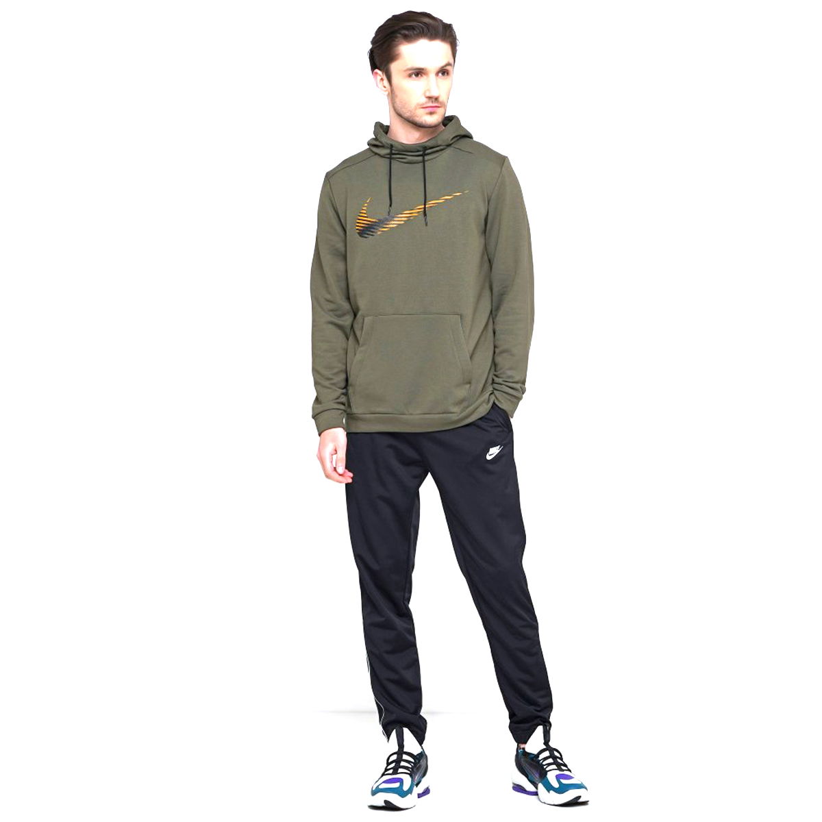 M Nk Dry Hoodie Po Swoosh Erkek Yeşil Antrenman Sweatshirt CJ4268-325