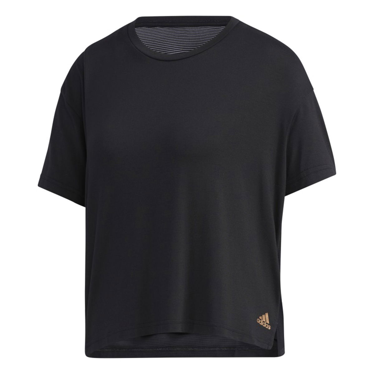 W U-4-U Tee Kadın Siyah Günlük Stil Tişört GG3413