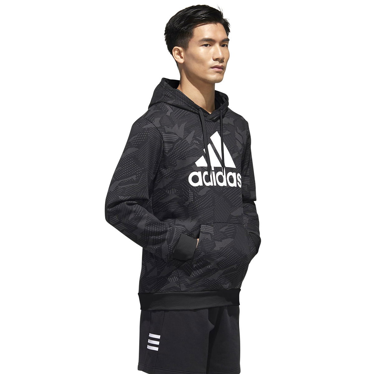 M E Aop Hdy Erkek Siyah Antrenman Sweatshirt GD5489