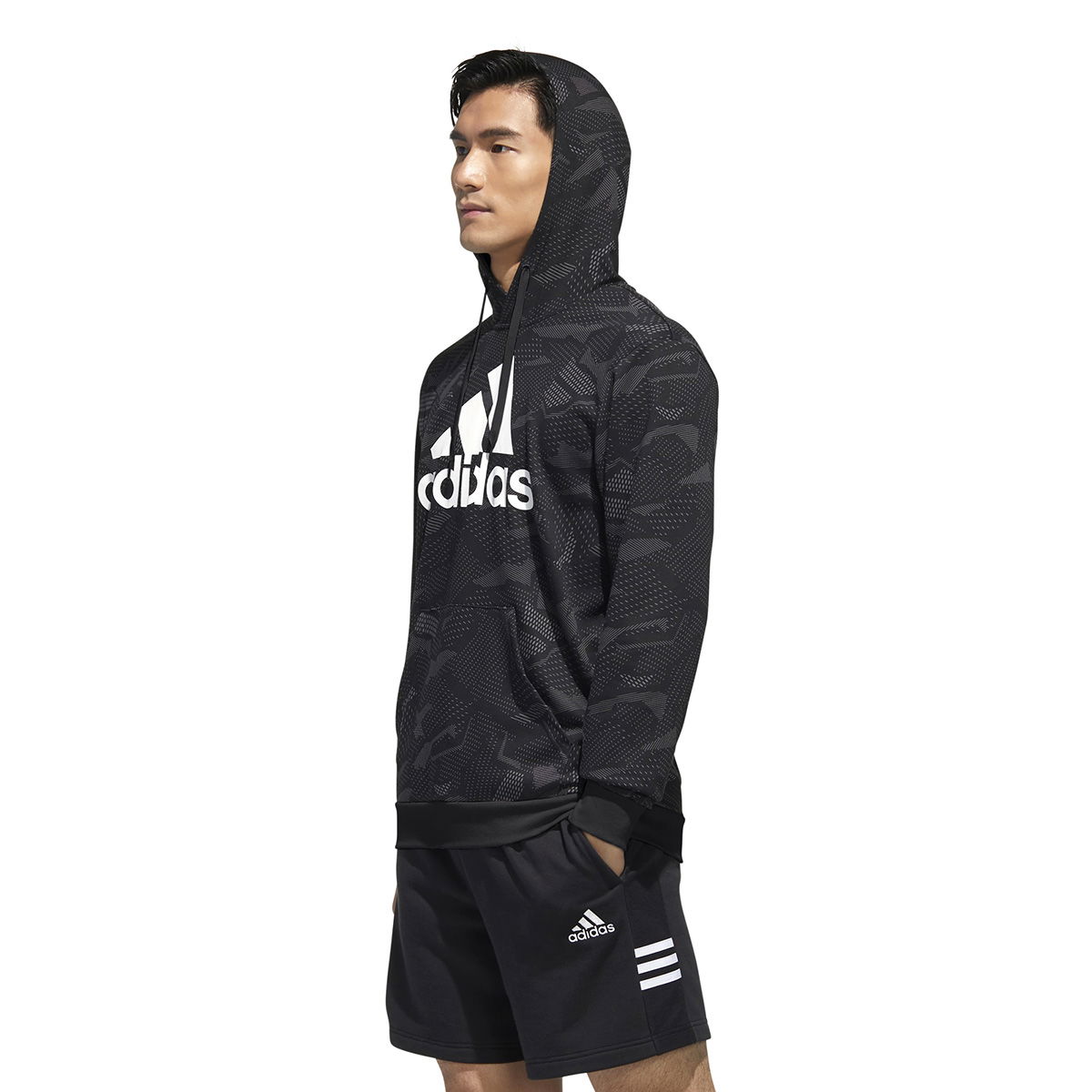 M E Aop Hdy Erkek Siyah Antrenman Sweatshirt GD5489