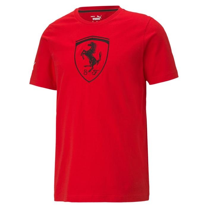 Ferrari Race Big Shield Tee+ Erkek Kırmızı Günlük Stil Tişört 59984902 1219232