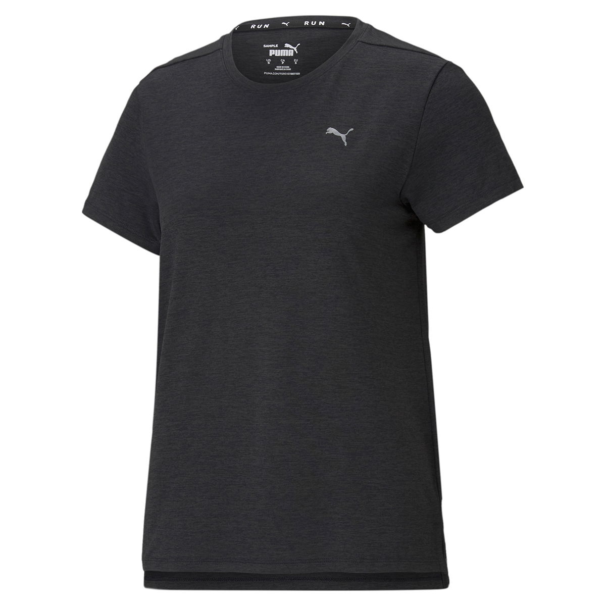 Run Favorite Heather Ss Tee W Kadın Siyah Antrenman Tişört 52018201