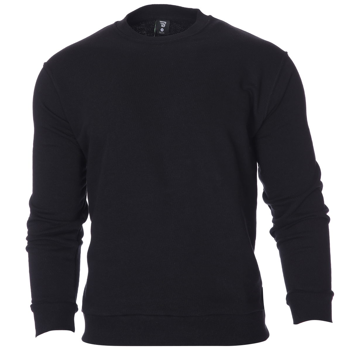 Spo-Oversweat Erkek Siyah Günlük Stil Sweatshirt 711238-SYH-R