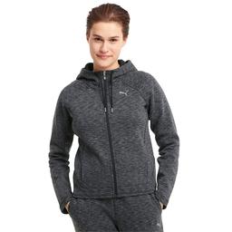 Evostripe Full-Zip Hoodie Kadın Siyah Günlük Stil Sweatshirt 58594501