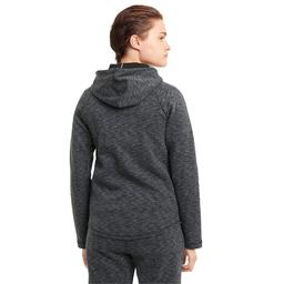 Evostripe Full-Zip Hoodie Kadın Siyah Günlük Stil Sweatshirt 58594501