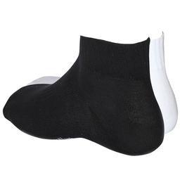 Unisex Siyah-Beyaz Günlük 2li Soket Çorap 2021002-SB