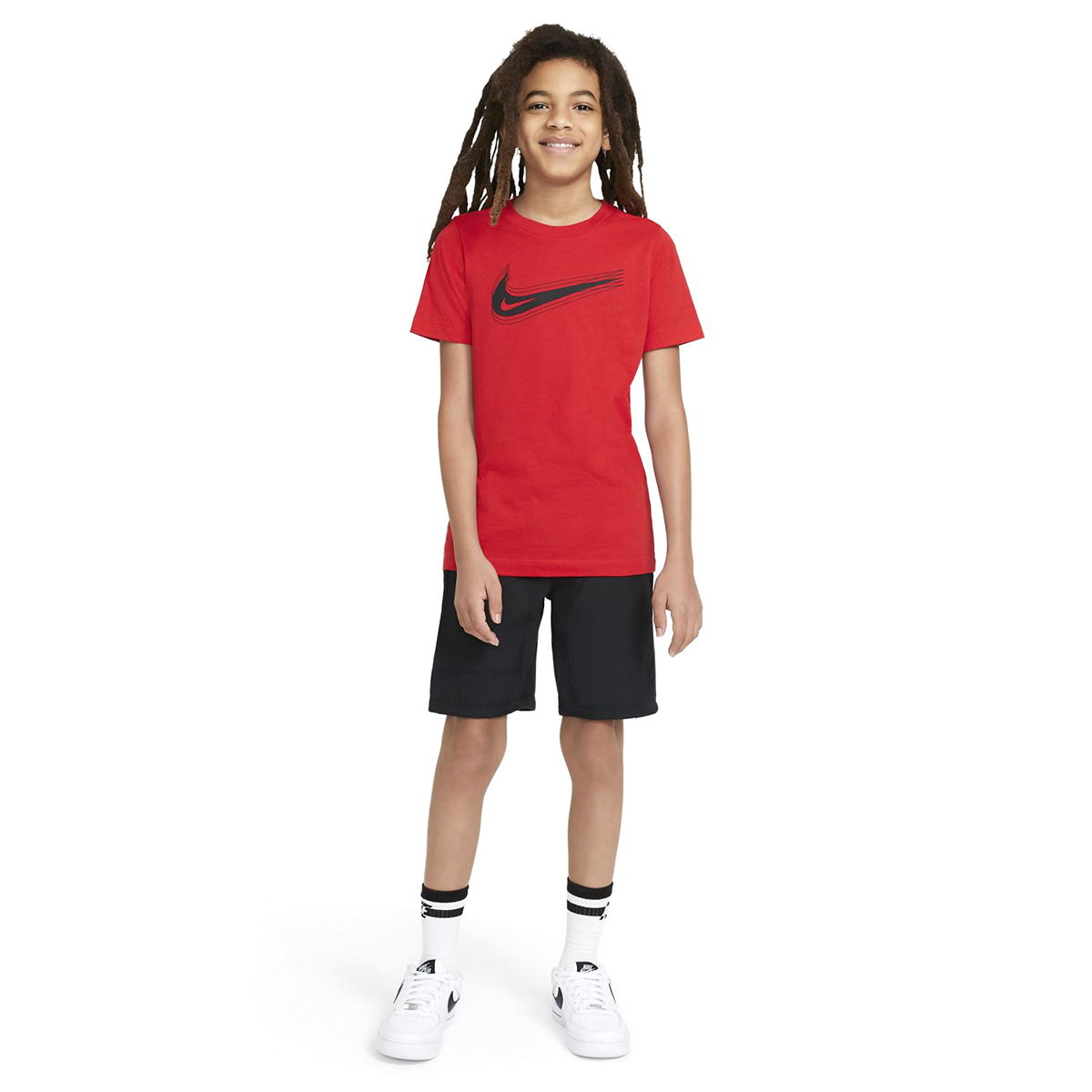 U Nsw Tee Swoosh Çocuk Kırmızı Günlük Stil Tişört DC7797-657