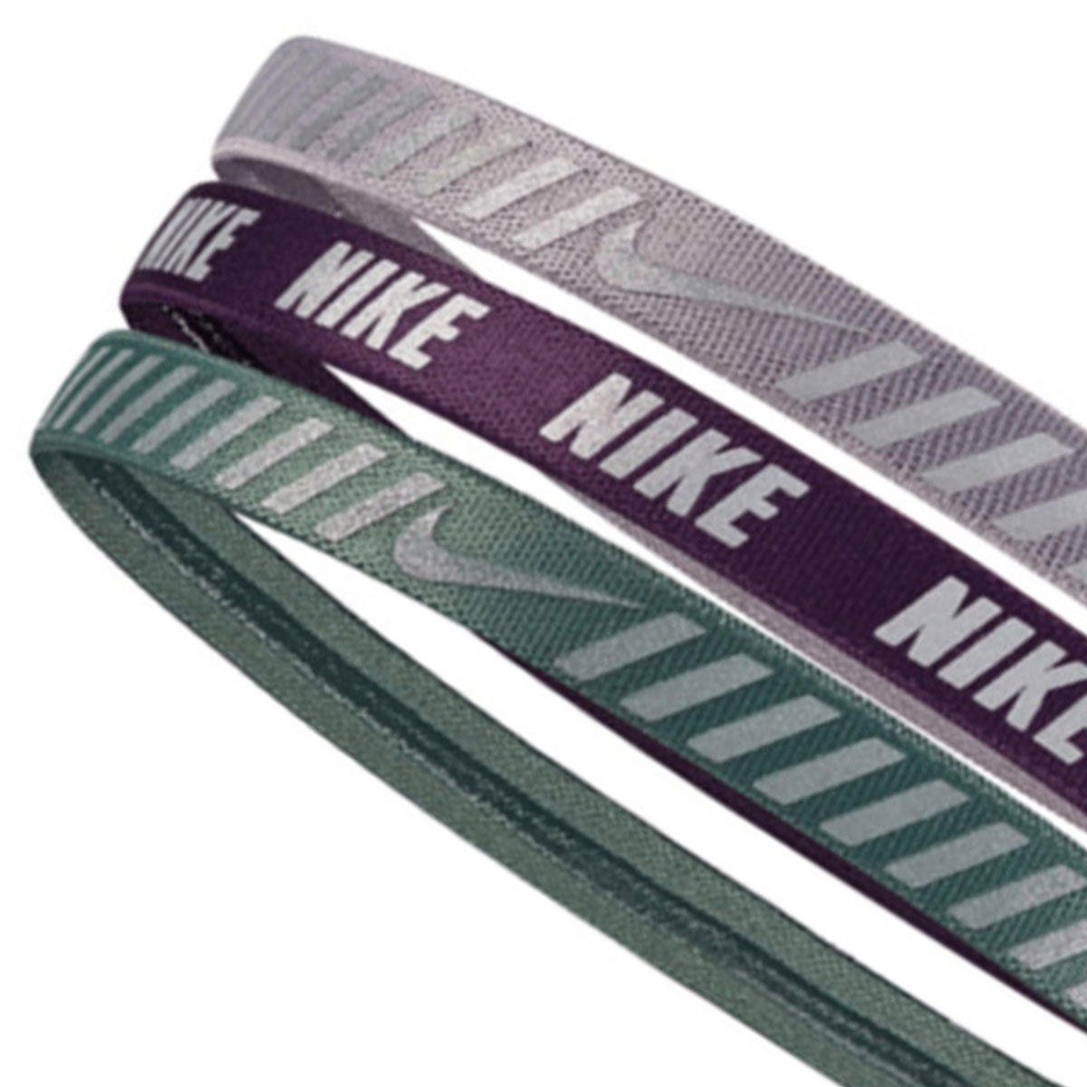 Printed Hazard Stripe Headbands Assorted 3Pk Unisex Gri Antrenman Saç Bandı N.000.0066.973.OS