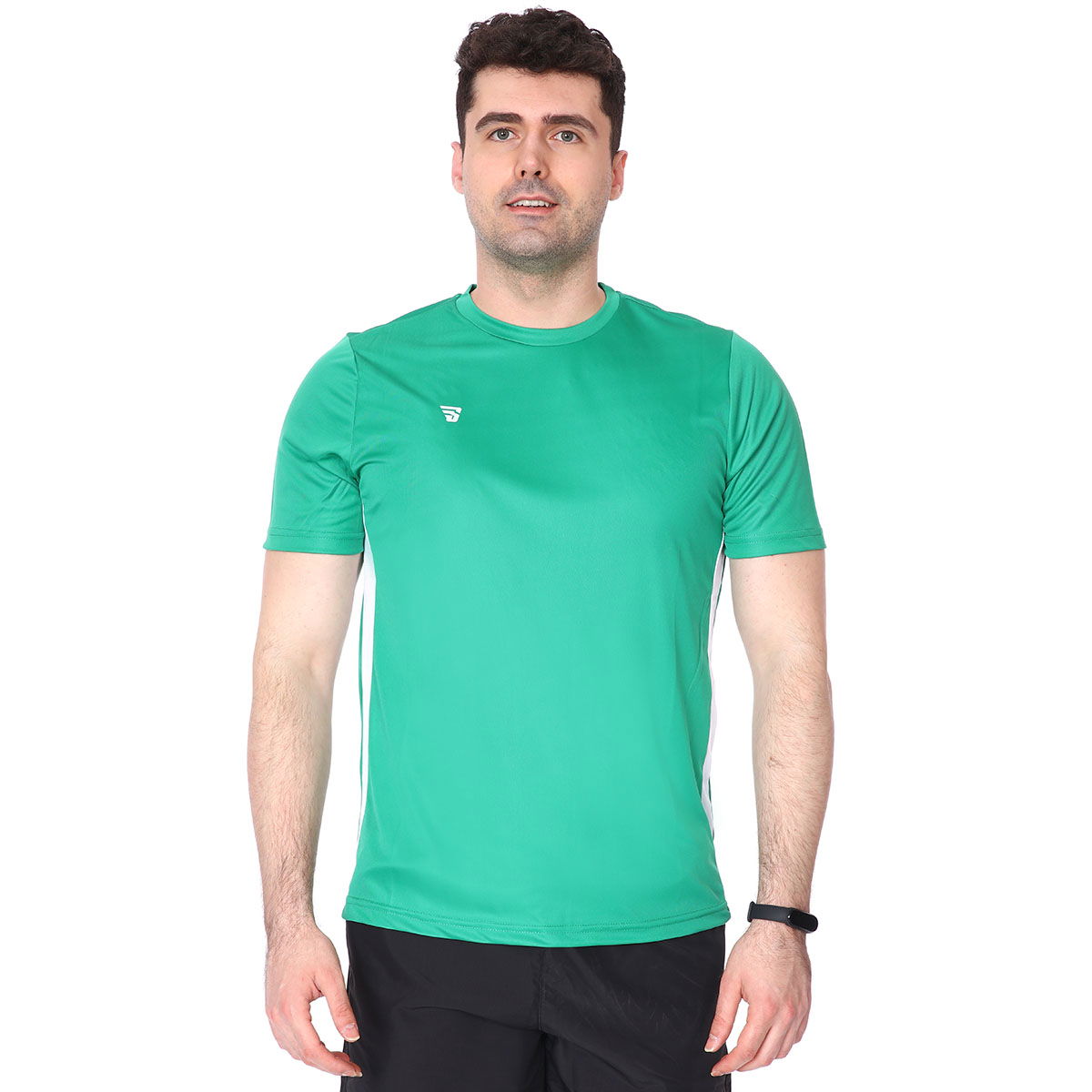 Poly Basic Erkek Yeşil Antrenman Tişörtü TKY100133-YSL