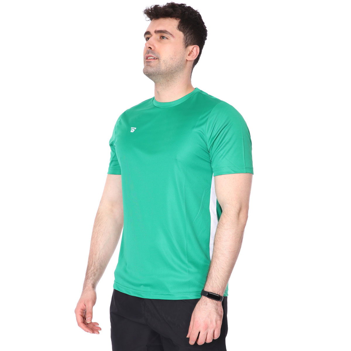 Poly Basic Erkek Yeşil Antrenman Tişörtü TKY100133-YSL