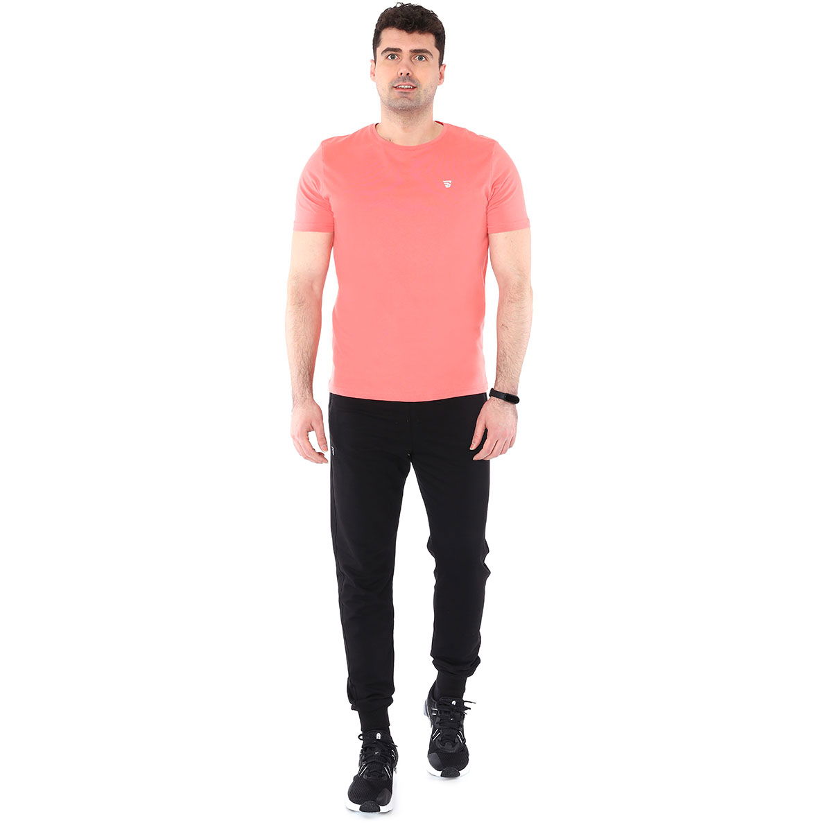 Spo-Basic Erkek Pembe Günlük Stil Tişört 710200-0MR-SP