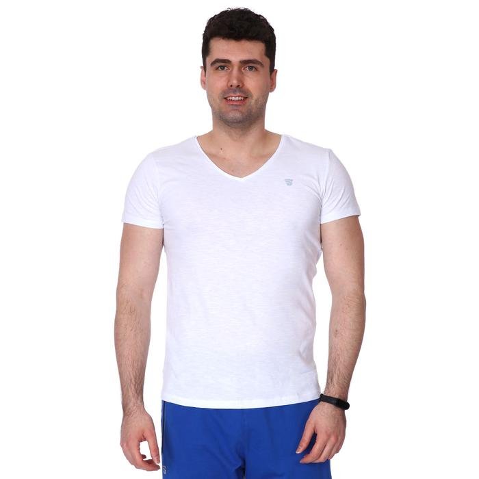 Spo-Flavebasic Erkek Beyaz Günlük Stil Tişört 710387-00W-SP 1279663