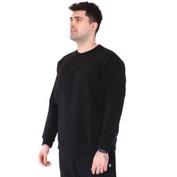 Spo-Oversweat Erkek Siyah Günlük Stil Sweatshirt 711238-SYH-R