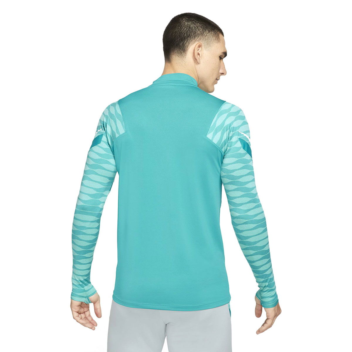 Dri-Fit Strke21 Dril Top Erkek Yeşil Futbol Uzun Kollu Tişört CW5858-356