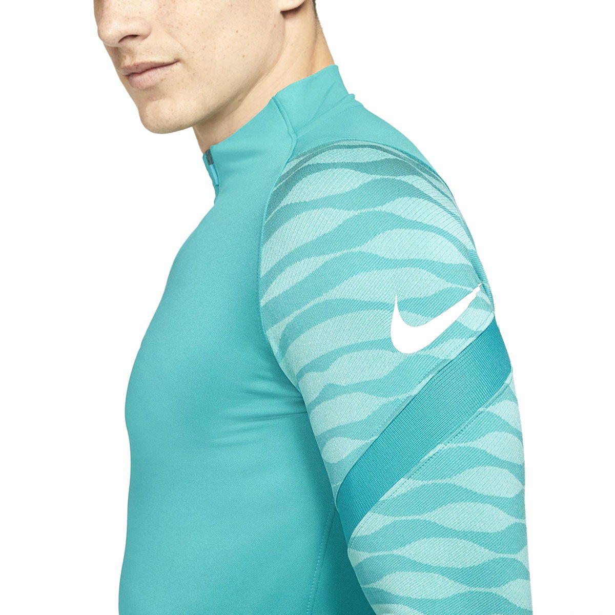 Dri-Fit Strke21 Dril Top Erkek Yeşil Futbol Uzun Kollu Tişört CW5858-356