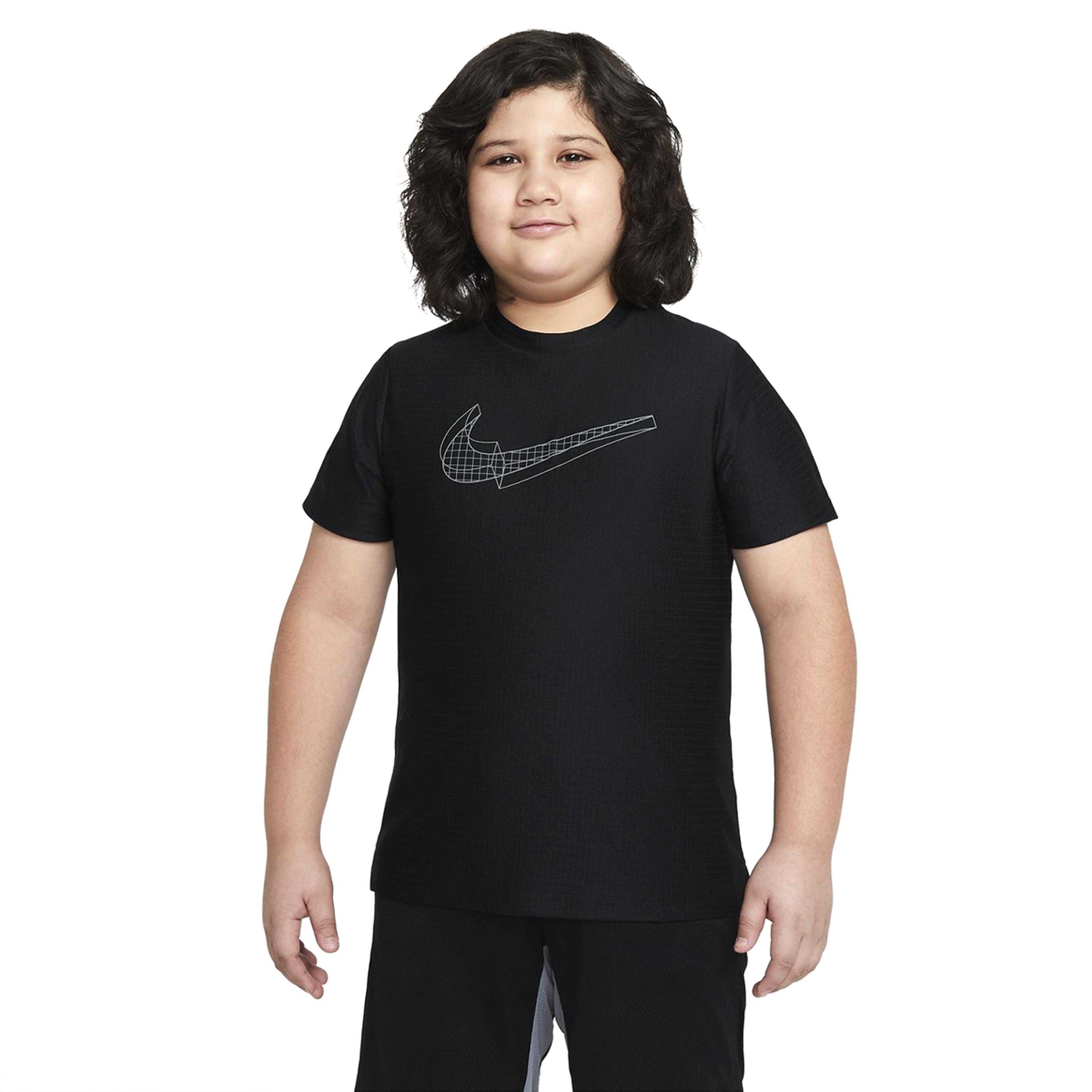 B Nk Brthe Gfx Ss Top Çocuk Siyah Günlük Stil Tişört DA0244-010