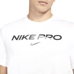 Pro Erkek Beyaz Antrenman Tişört DA1587-100