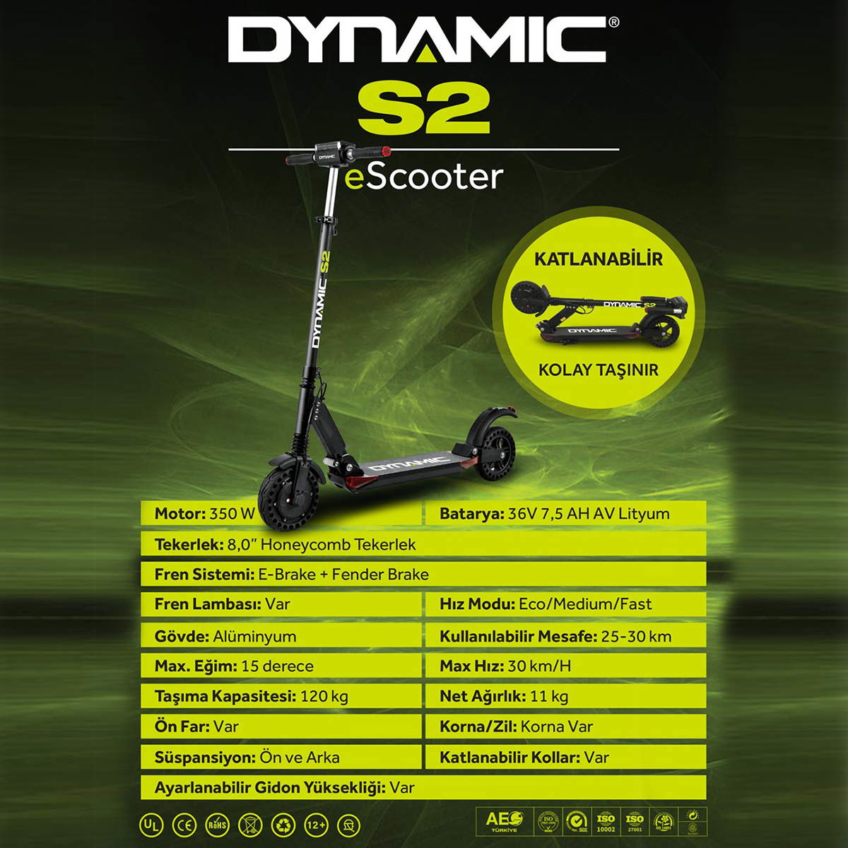 Dyn Unisex Çok Renkli Günlük Stil Scooter 1DYOYS2